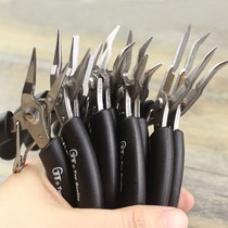 Taiwan GT brand handmade diy pliers pointed nose flat pliers round nose pliers scissors pliers curved mouth with teeth high-end manual pliers tools