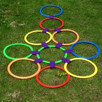 Kindergarten teaching aids Childrens physical training equipment Sports outdoor parent-child toys Hopscotch jump circle jump grid