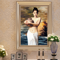 Masonry painting 5D full diamond diamond painting stickers Diamond cross stitch European-style characters holding pottery women bedroom restaurant new vertical version
