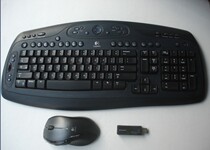 Original Logitech Logitech LX501 Wireless Keyboard Mouse and Mouse Set Blue Classic
