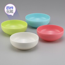 Japan imports candy color children fall without breaking bowls and bowls of rice bowls and bowls of babies to eat bowls can be microwave large-size foam noodles bowl