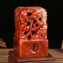 Fetal hair Five Dragon jade seal fetal hair souvenir collection fetal umbilical cord seal baby birth gift gift for 100 days