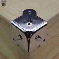 Speaker wooden box aviation box audio hardware woodworking three-sided corner protection corner code angle iron fixed Middle Three Fork corner