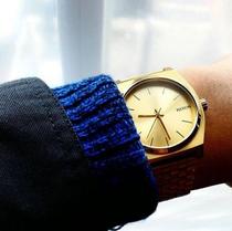 Nixon Net Red Nixon Watch A0451919 Gold Green hipster Neutral Men and Women Watches