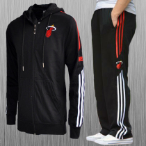 Autumn and winter warm basketball team suit sports training suit plus velvet jersey hooded jacket super large size fat long sleeve