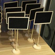  Creative small blackboard Featured stationery groceries Wooden square small blackboard clip special brand price blackboard