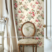 American Original Imported Seabrook Pure Paper Wall Paper Living Room Bedroom Full Of Rose Background Wall Wallpaper