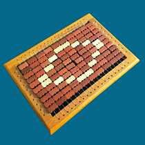 Summer cushion breathable heat dissipation grid beef tendon chair clothing factory staff bench summer wooden frame Butt seat cushion