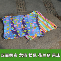 Handcrafted Multifunction Hammock Dragon Cat Squirrel Dutch Pig Guinea Pig Small Favorite Sleeping Bed Jumping Bench Double Sided Canvas Rabbit