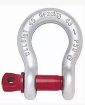 High strength American bow shackle horseshoe buckle D-type shackle National standard heavy shackle 0 5T-100T specifications