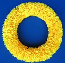 Encrypted thickened steel wire garland Round hard ring garland Dance garland Sports meeting garland Yellow garland