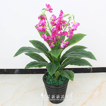 Manufacturer Direct Marketing Emulation Flower Flower Plastic Green Plant home decoration Wedding Qingchong When Head Bonsai Green Plant Potted