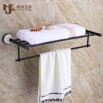 All copper European towel rack antique bath towel rack bathroom bathroom hardware pendant American retro toilet rack