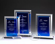 Crystal medal tall square certificate free lettering customized event Celebration commemorative gift card authorization