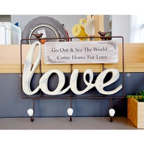 Nordic wrought wrought coat rack key adhesive hook creative hanger Wall hanger Wall hanger room decoration wall decoration