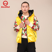 DEVIL NUT Tide brand demon men and women with flu jacket warm down vest new ASV