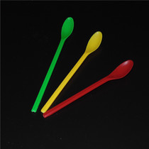 Plastic drug spoon Colour three-in-one large medium and small medicine spoon chemical experimental reagent spoon thickened sampling drug spoon