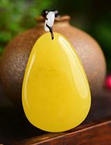 Zimei natural raw ore beeswax drop pendant specification about 60*42 * 14mm weight about 57