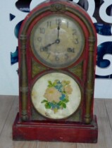 Republic of China bell special sale old mechanical old seat clock wooden old watch copper Yantai watch factory Baobao sign copper band