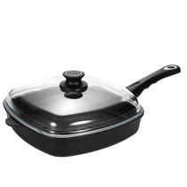 Green GreenPerfect German Thickened Steak Frying Pan Striped Non-stick Steak Special Square Flat Bottom less smoke