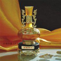  Glass crafts ornaments High-end business custom gifts Home decorations Rich and safe bottle vase