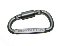 Hard aluminum alloy D-type multifunctional with lock fast-hanging mountaineering chain keychain buckle