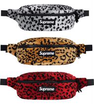 Spot 17FW Supreme Leopard Fleece Waist BagBAO WEN Waist Bag Satchel Shoulder Bag