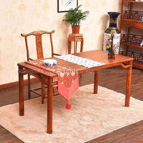 Chinese solid wood calligraphy and painting table and chair for primary and secondary school students to write and practice brush calligraphy and painting Chinese calligraphy training table customization