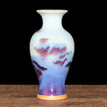  Jingdezhen porcelain small vase Antique Jun porcelain ornaments Creative handmade small flower flower arrangement Hydroponic home decorations