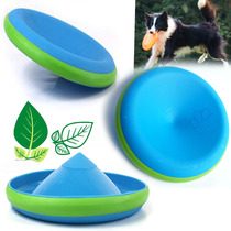 Pet Flying Disc Dog Training Toy Supplies Gold Wool Side Pasta Dog Biting Toy Teddy Plastic Flying Saucer