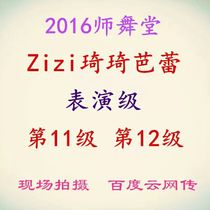 2016Zizi Qiqi Ballet performance level 11 12 teacher Dance Hall Qiqi Ballet examination textbook