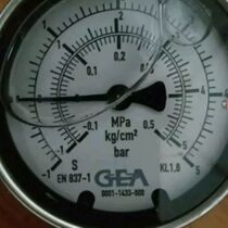 GEA original fitted with pressure gauge EN 837-1