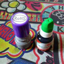 Q brand environmental protection RoHS green photosensitive seal Photosensitive 10000 times stamp printing oil size 16*10mm