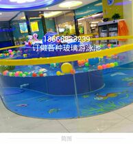 All-glass swimming pool Large glass Swimming pool Extra-large glass pool Tempered glass Swimming pool