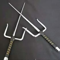 Karate short fork ronin fork Double fork steel fork Kung fu ruler Teenage Mutant Ninja Turtles three-strand fork Iron fork Martial arts fine steel ruler