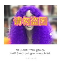 MX monster Exaggerates European and American ins Wind Black Fluffy Corn Hot Roll Realistic Hip Hop Fan Long Wig