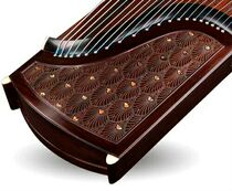 5695JLC Fengzhi Yinyue Peacock Feather Selected Indonesian Black Rosewood Inlaid with Silver