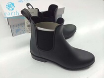 Japan earth music simplicity Chelsea 100 hitch anti-slip rain boots Rain shoes Short boot Boots Women Shoes