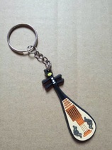 (AMUSIC)Pipa environmental protection soft rubber birthday gift keychain car pendant mens and womens couple jewelry