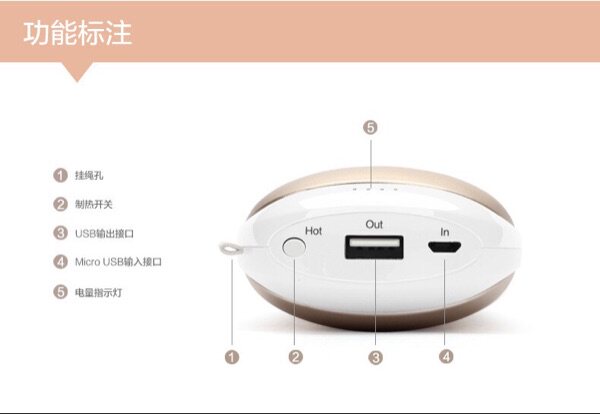 Réchauffeur USB pour les mains - Ref 416410 Image 8