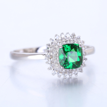 0 9 karat sand Fry natural garnet 18k jin xiang qian ring for women shi shang kuan 04049