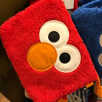 Japan USJ Universal Studios Sesame Street emlo pink moppy plush hand bag with slant strap