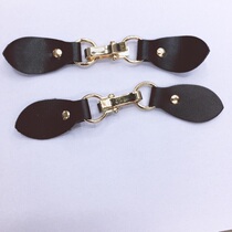 Scarf shawl clothes button leather with classic 8 word buckle factory direct sales horn buckle leather buckle clothing accessories