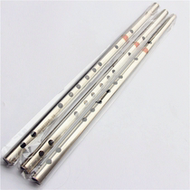 Music accompaniment refined straight flute steel bronze flute pure copper anti-body college student cross flute red copper integrated sword pop weapon