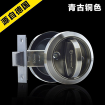 Germany Hongying double-sided invisible door lock Stainless steel dark door lock Background wall door lock Double-sided door handle door lock