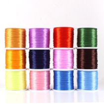 DIY Colorful Elastic Lines Crystal Bracelet Special Wire Buddha Bead Cord Elastic Cord Handwoven String Bead Wire Hand Rope Cord