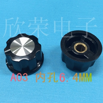 MF-A03RN99D potentiometer knob Bakelite knob cap copper core hole 6 35MM 3590S 22HP-10