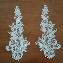 New Products Listed Pearls Solid Lace Lace to Flower DIY Artisanal Bride Headwear Wedding Dress Hem Accessories Accessories