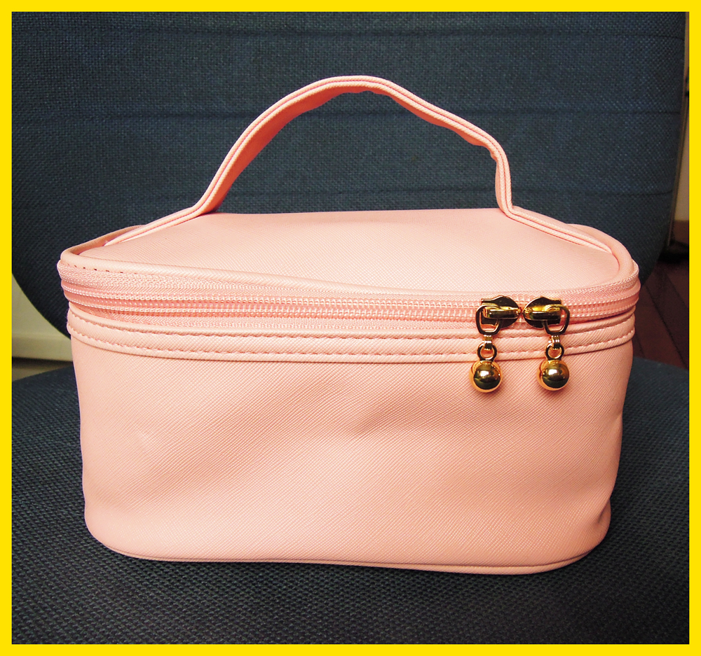 AUPRES Opal Lay Travel Tote Storage Bag Cosmetic Bag Large-capacity Portable Pink New