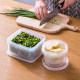 Japan imported green onion fresh-keeping box kitchen garlic ginger drain storage refrigerator special fruit sealed box set